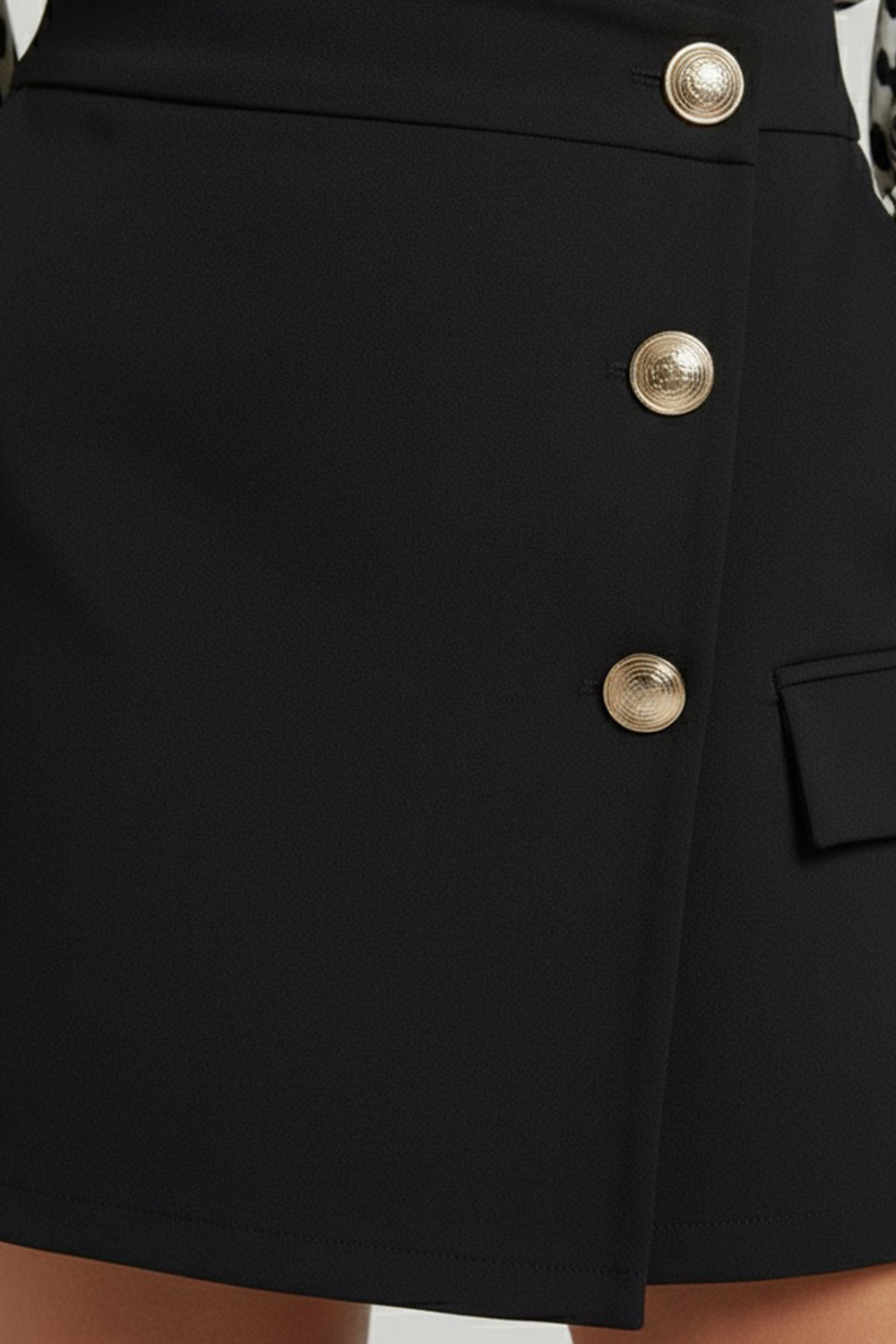 Black high-waisted shorts